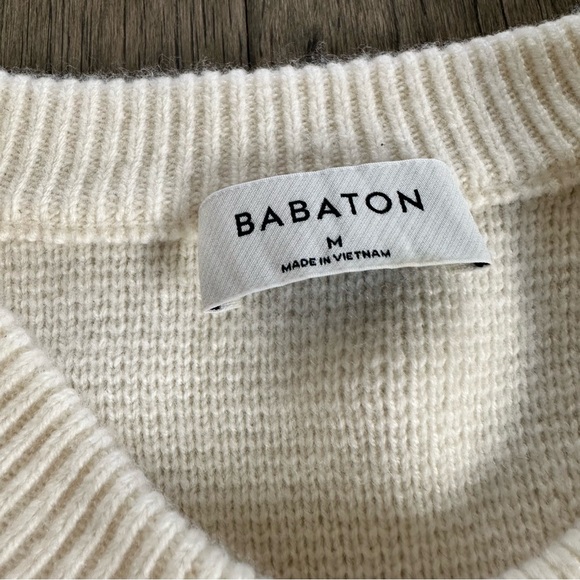 Aritzia Babaton Meraki Merino Wool Cardigan Sz M - Picture 6 of 9